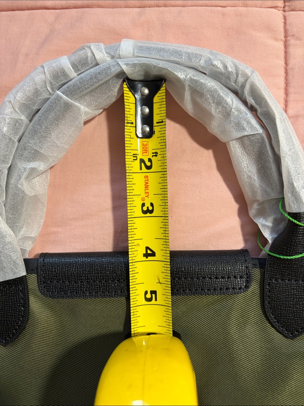 Longchamp Olive Green Nylon Tote Crossbody - Picture 12 of 13